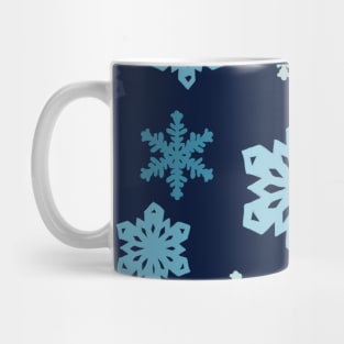 Blue snowflakes Mug